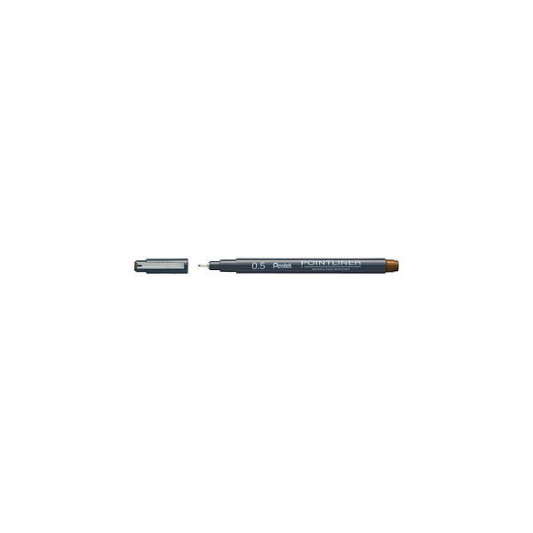 0884851060198 - Pointliner Fineliner braun 05 mm 0884851060198 Pentel