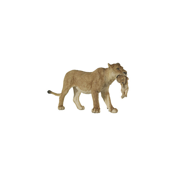 3465000500436 - Wildtiere der Welt 50043 Löwin mit Jungtier Spielfigur 3465000500436 papo