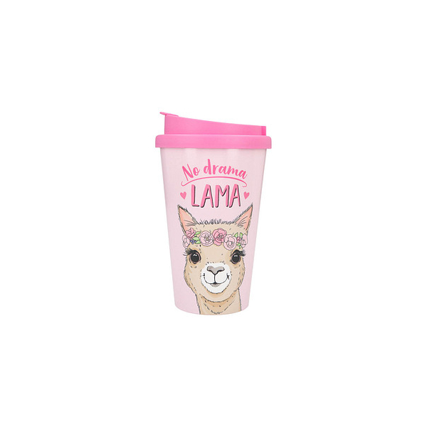 4010070439316 - Isolierbecher To-Go No Drama Lama pink 035 l 4010070439316 DEPESCHE