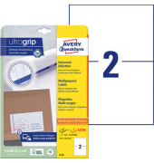 Etiketten ultragrip 6176, weiß 210x148mm, rechteckig, 