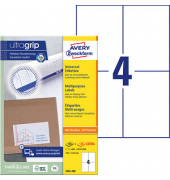 Etiketten ultragrip 3483-200, weiß 105x148mm, rechteckig, 