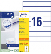 Etiketten ultragrip 3484-200, weiß 105x37mm, rechteckig, 