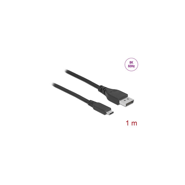 4043619860388 - USB CDisplayPort 14 Kabel 8 K 60 Hz 1 m schwarz 4043619860388 DeLOCK