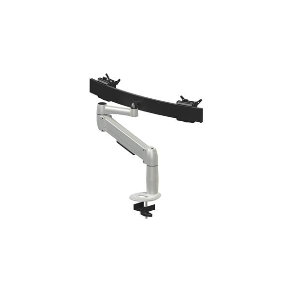 8717399995009 - Monitorarm Space Beam Dual 3-8KG Klemme silber 8717399995009 Bakker & Elkhuizen