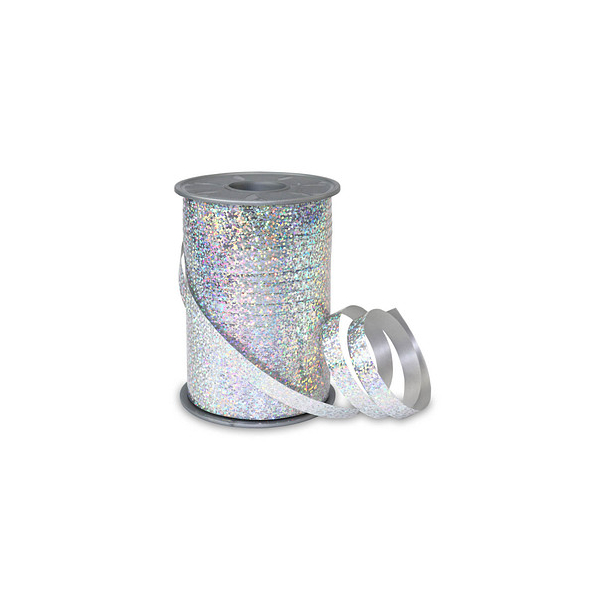 4009236137395 - Geschenkband HOLLY Holographic silber 10 mm x 200 m 4009236137395 PRÄSENT