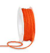 PRÄSENT Kordel Jute matt orange 2,0 mm x 25,0 m