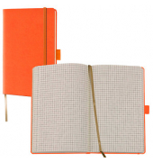 Lediberg Notizbuch Tucson ca. DIN A6 kariert, orange Hardcover 192 Seiten