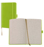 Lediberg Notizbuch Tucson ca. DIN A6 kariert, lemongreen Hardcover 192 Seiten