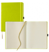 Lediberg Notizbuch Tucson ca. DIN A4 kariert, lemongreen Hardcover 192 Seiten