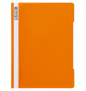 Schnellhefter 102011040, A4+, orange, Polyvinylchlorid (PVC), Vorderdeckel transparent