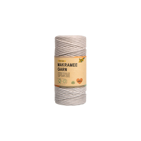 4001868126044 - Makramee Garn taupe Cozy taupe 4001868126044 folia