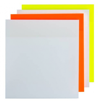 Haftnotizen KF10371, sortiert (2x weiß/je 1x gelb/orange)