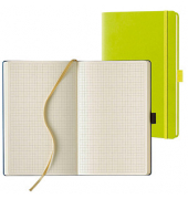 Lediberg Notizbuch Tucson ca. DIN A5 kariert, lemongreen Hardcover 192 Seiten