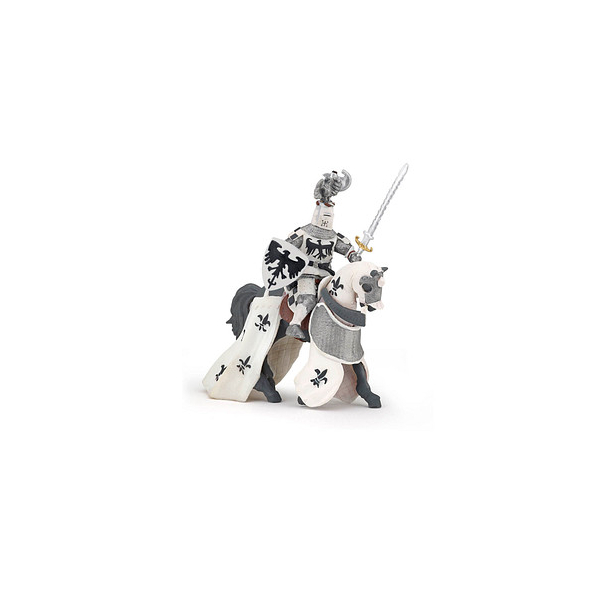 3465000397852 - FantasyMittelalter 39785 Ritter mit Adlerhelm weiß Spielfigur 3465000397852 papo