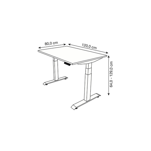 Kerkmann Kerkmann Move 4 Elektrisch Höhenverstellbarer Schreibtisch ...