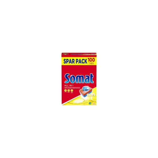 4015000973151 - Somat Spülmaschinentabs All in 1 Phosphatfreie und kraftvolle Geschirrspültabs 1 Spar Pack = 100 Tabs