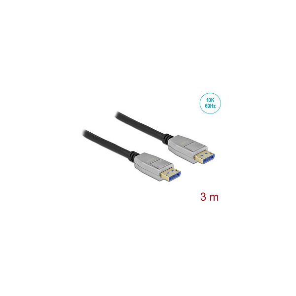 4043619802678 - DisplayPort Kabel 10K 60 Hz 54 Gbps Metallgehäuse 3 m (80267) - Delock