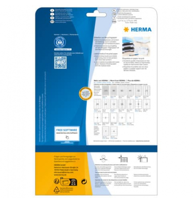 10704 Universaletiketten 97x42,3mm naturweiß