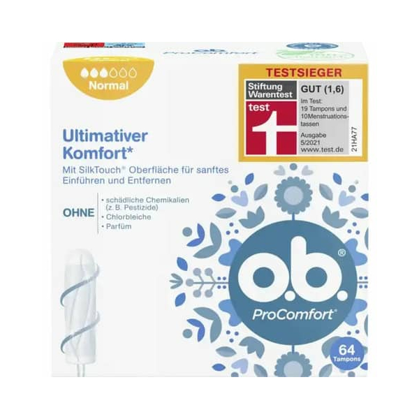 3574661582474 - 10002194 Tampons ProComfort Normal 64 ST 3574661582474 OB 64 Stück