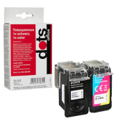 dots  schwarz, color Druckköpfe kompatibel zu Canon PG-545XL + CL-546XL, 2er-Set