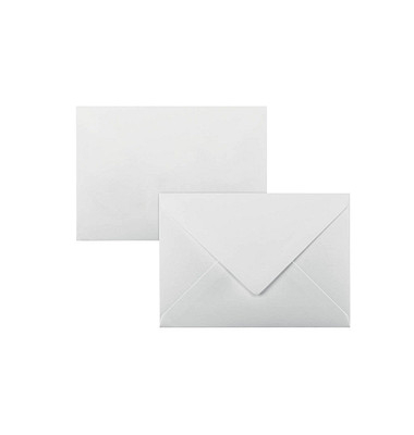 Briefumschlag Briefumschlag DU701, C6, ohne Fenster, nassklebend, 100g, weiß