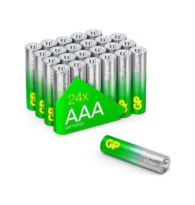 24 GP Batterien SUPER Micro AAA 1,5 V