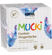 4 KREUL MUCKI Funkel Fingerfarben farbsortiert