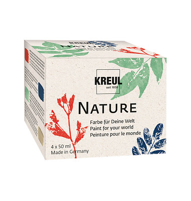 4 KREUL Nature Bastelfarben-Set farbsortiert