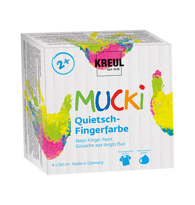 4 KREUL MUCKI Quietsch Fingerfarben farbsortiert