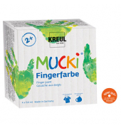 4 KREUL MUCKI Fingerfarben farbsortiert 4 x 150,0 ml