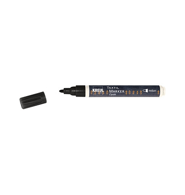 KREUL Opak Medium Textilmarker schwarz 2,0 - 4,0 mm