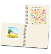 LUMA Notizbuch Polaroid Flower Market ca. DIN A5 punktraster, mehrfarbig Hardcover 100 Seiten