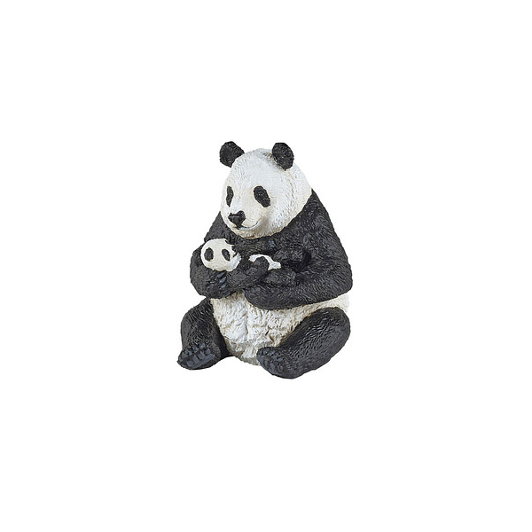 3465000501969 - 50196 Sitzender Panda mit Jungem Spielfigur 3465000501969 papo