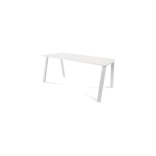 8427951004918 -  BLANCA BLANCA höhenverstellbarer Schreibtisch weißweiß rechteckig 4-Fuß-Gestell weiß 1600 x 800 cm 8427951004918 rocada