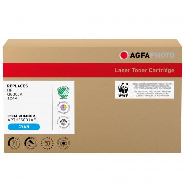 AgfaPhoto Toner APTHP6001AE wie HP Q6001A 124A cyan