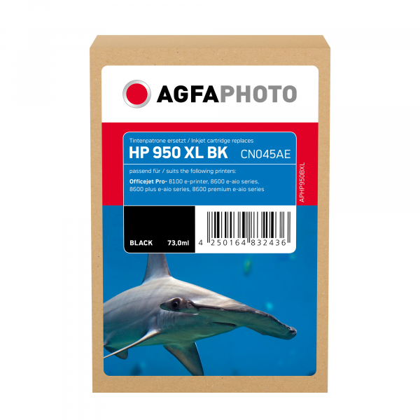 4250164832436 - AgfaPhoto - black - compatible - ink cartridge (alternative for HP 950XL) - Tintenpatrone Schwarz