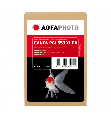 AgfaPhoto Tintenpatrone APCPGI550 XLB wie Canon PGI550XL sw