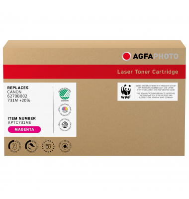 AgfaPhoto Toner APTC731ME wie Canon 6270B002 magenta