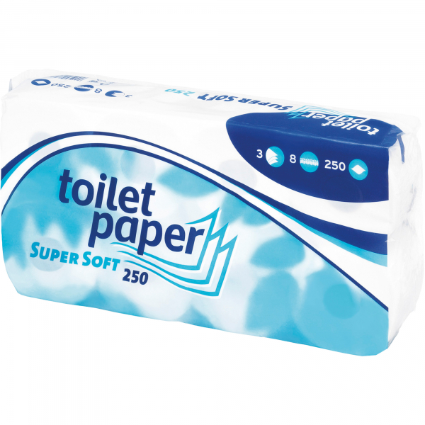 4000735065608 - Toilettenpapier Super Soft 035200 3-lagig hochweiß 250 Blatt   Rolle 4000735065608 8 Rolle