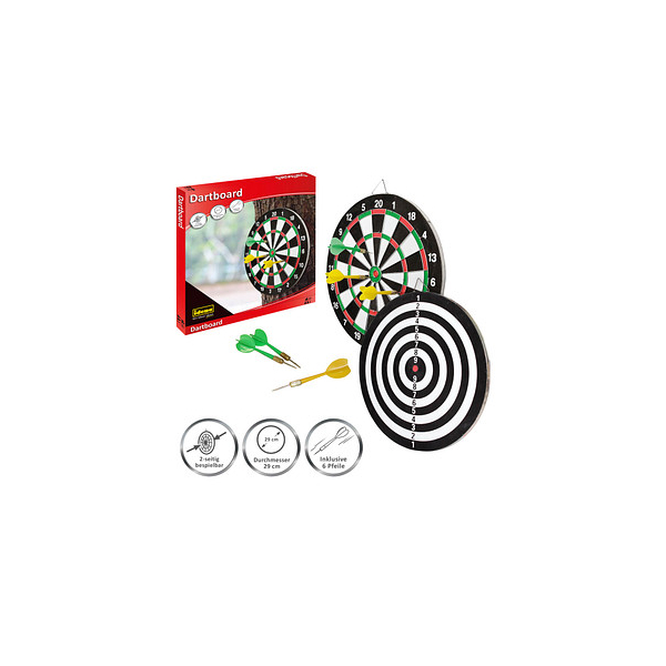 4002372765354 - Dartscheibe mit Darts Dartboard mehrfarbig 4002372765354 Idena