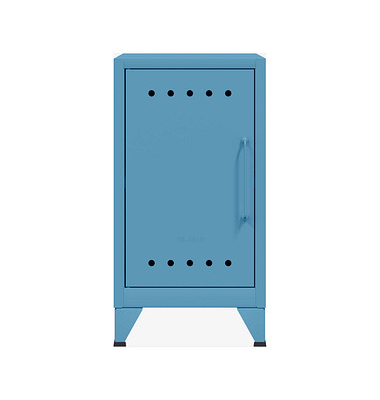 BISLEY Stahlschrank Fern Mini FERMINLH605 blau 38,0 x 40,0 x 72,5 cm, aufgebaut