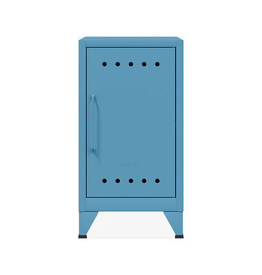 BISLEY Stahlschrank Fern Mini FERMINRH605 blau 38,0 x 40,0 x 72,5 cm, aufgebaut