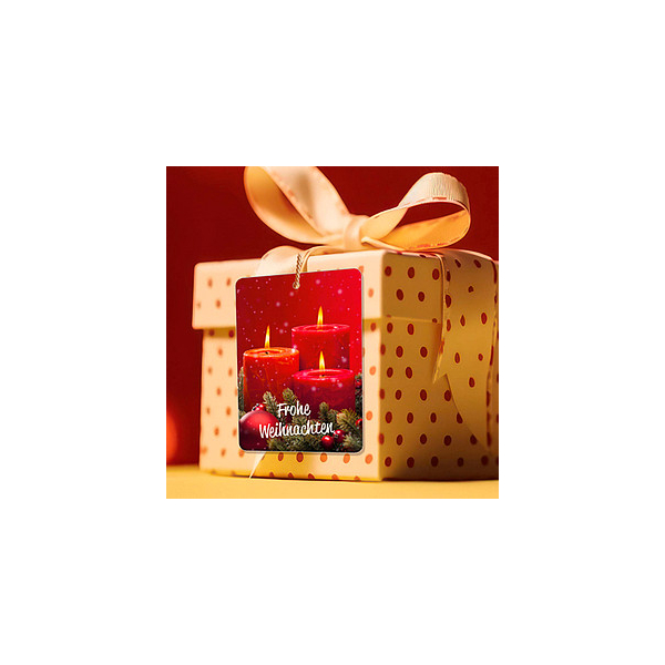 - Geschenkanhänger Weihnachten mit Frohe roten Kerzen LUMA Bürobedarf mehrfarbig Thüringen