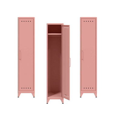 Spinde Fern Locker pastelpink FERLOC3S620P3, 1 Schließfach 38,0 x 51,0 x 180,0 cm