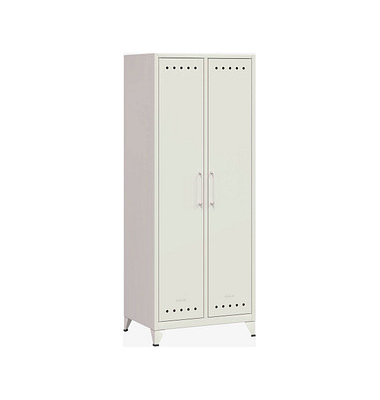 BISLEY Stahlschrank Fern Maxi FERMAX696 verkehrsweiß 70,0 x 51,0 x 180,0 cm, aufgebaut