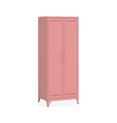 BISLEY Stahlschrank Fern Maxi FERMAX620 pastelpink 70,0 x 51,0 x 180,0 cm, aufgebaut