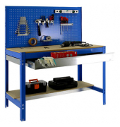 Simonrack Werkbank SIMONWORK blau 1 Schublade 151,0 x 61,0 x 144,5 cm