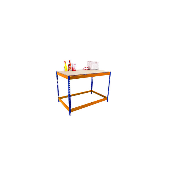 8435104992166 - Werkbank SIMONWORK BASIC 1 orange blau 1800 x 750 x 900 cm 8435104992166 Simonrack