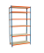 Simonrack Schwerlastregal MADERCLICK 6 8435104955529 orange, blau, braun 90,0 x 50,0 x 250,0 cm