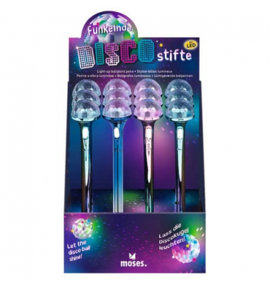 26274 Discostift funkelnd 3fach sort. Discostift Discostift